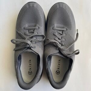 Kizik Lima Slip On Sneaker Hands Free Comfy Walking Shoe Gray Men's 12 Wo's 13.5